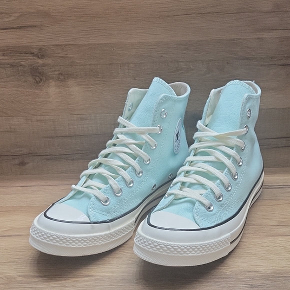 Converse High-Top Sneakers in Aqua - Picture 1 of 11